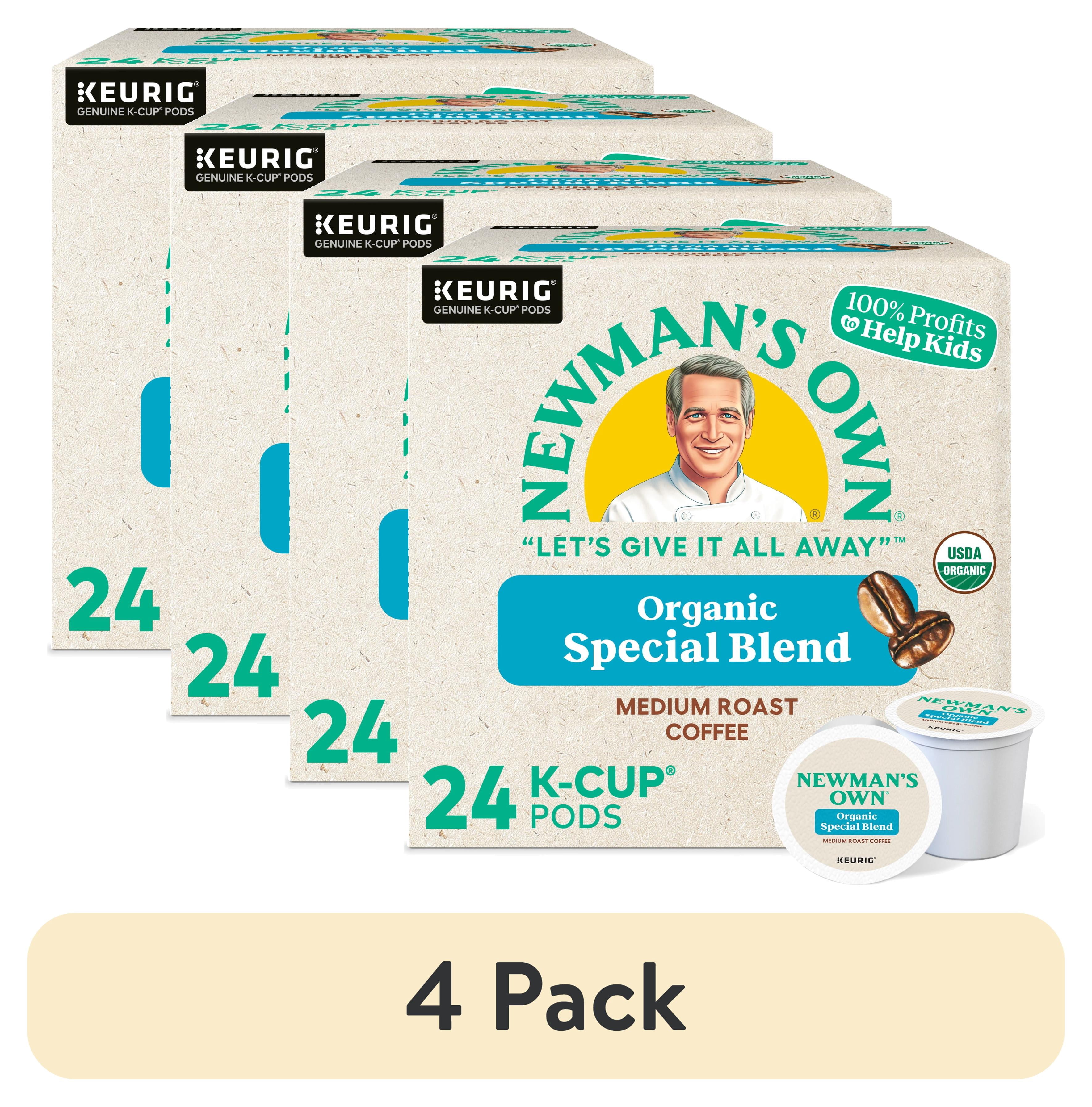 (4 pack) Newman's Own Organics, Special Blend, Medium Roast K-Cup ...