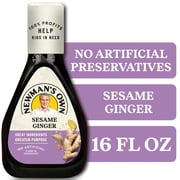 Newman's Own Sesame Ginger Salad Dressing, Marinade, and Finishing Sauce, 16 fl oz