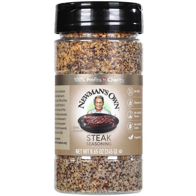 Newman's Own Steak Seasoning; Perfect Spices for Cooking Ribeye, Tri