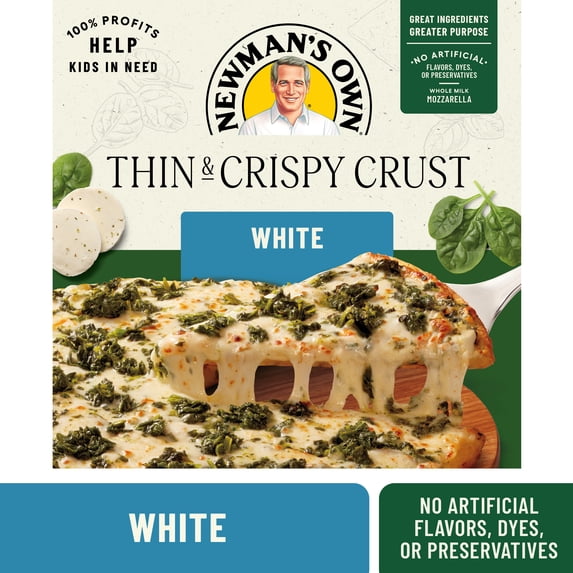 Newman's Own Thin & Crispy Crust White Frozen Pizza, 15.1 oz