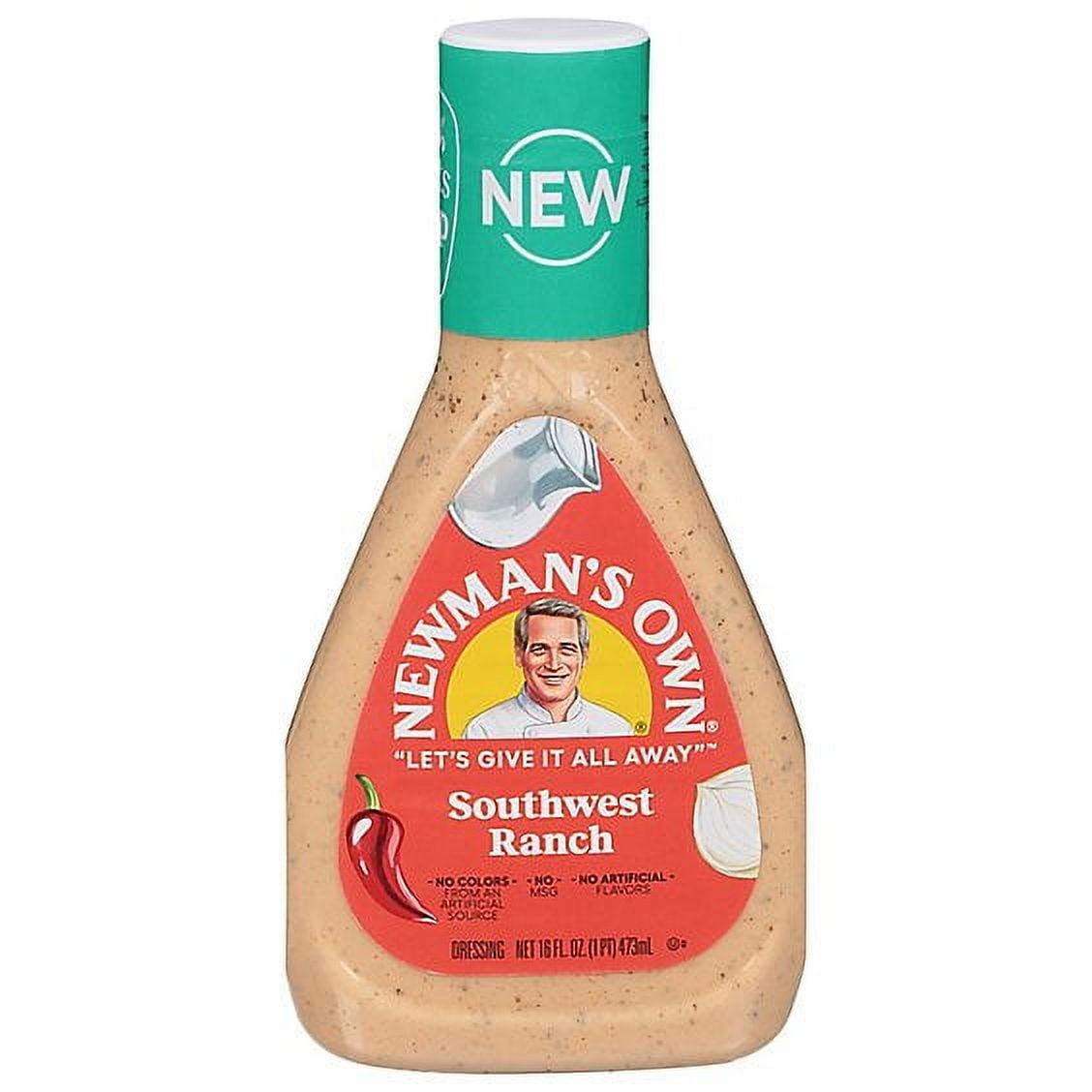 Newman Ranch Newmans Southwest Own Ranch Salad Dressing - 16 Oz Pack of 2 - Walmart.com