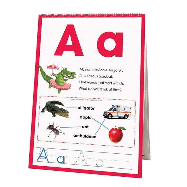 Newmark Learning  Learning Flip Charts Alphabet Animal Friends