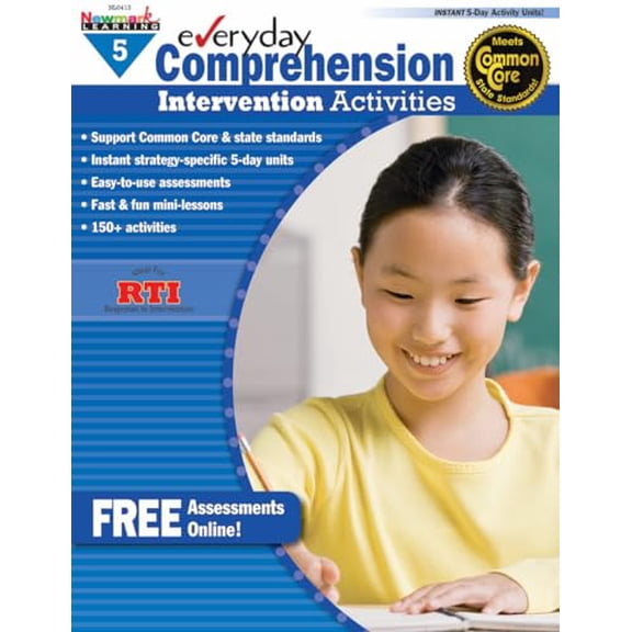 Pre-Owned Everyday Comprehension Intervention Activities Grade 5 (Eia), 9781612691411, 1612691412, Paperback,