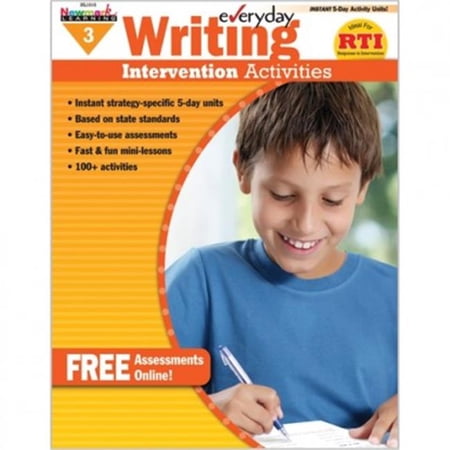 Newmark Learning NL1016 Everyday Intervention Activies for Writing Gr 3 20-pack