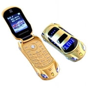Newmind F15 Unlocked Flip Mobile Phone 2G GSM Dual Sim Mini Sport Car Model Cell Phone With Camera Flashlight Telephone