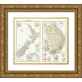 thumbnail image 1 of Newnes 13x12 Gold Ornate Wood Framed with Double Matting Museum Art Print Titled - Oceania Imports Exports New Zealand Australia, 1 of 4