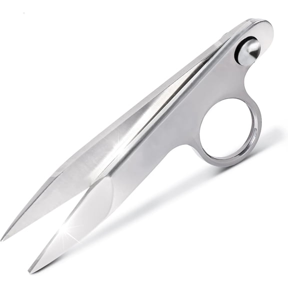 Newness Thread Snips, Sewing Snips with Protective Plastic Sleeve, Mini Small Snippers Shears Trimming Nipper Clipper for Variety of Material, Fishing Line, Fabric, DIY, Yarn Scissors, 4.72 Inch Long