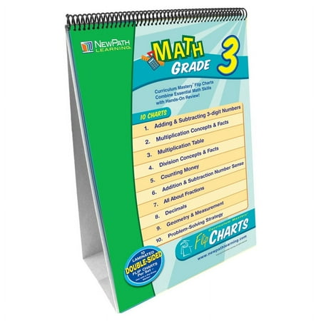 Newpath Math Curriculum Mastery Flip Chart, Multiple Grade Levels