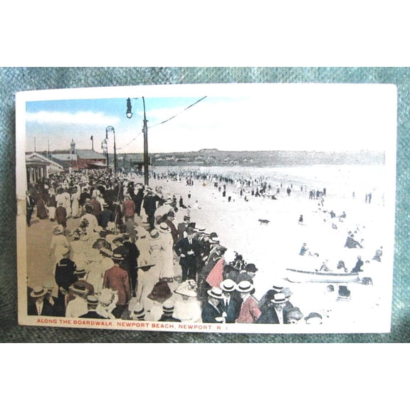 Newport Beach Boardwalk Print, Unframed Paper Poster 8x10in