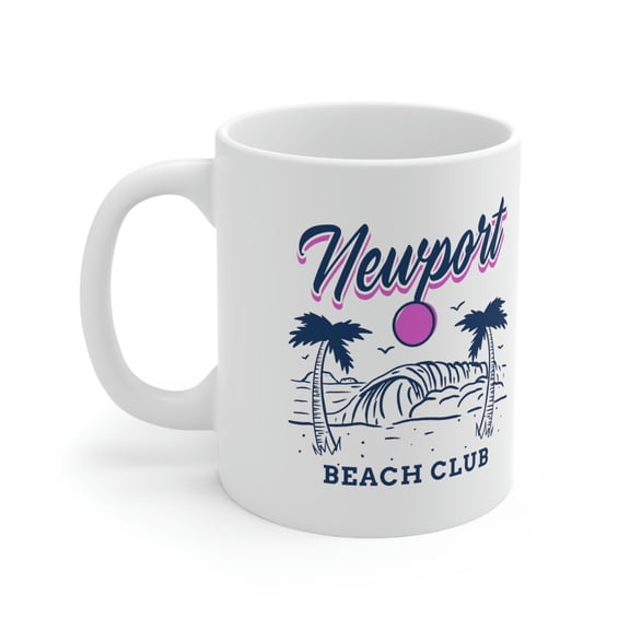 Newport Beach Club Ceramic Mug 11oz
