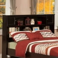 thumbnail image 1 of AFI Newport Full Bookcase Headboard with USB Charging Station, Espresso, 1 of 4
