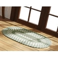 thumbnail image 1 of Better Trends Oval Braided Rug, 22" x 40", Reversible Indoor Entryway or Kitchen Area Rug, 100% Polypropylene, Newport Collection – Sage, 1 of 4