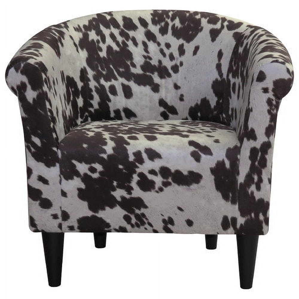 Newport Club Chair Cowhide Black