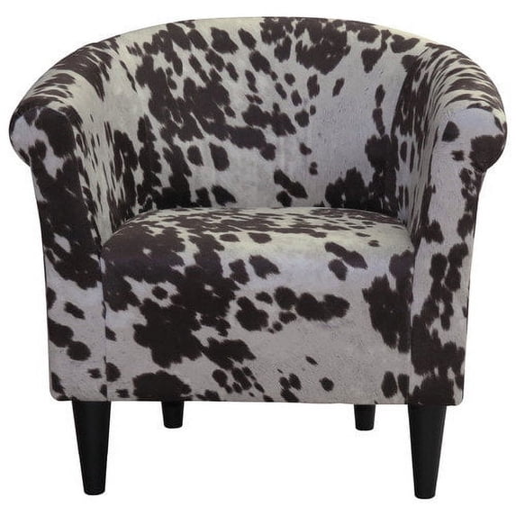 Newport Club Chair - Cowhide Black