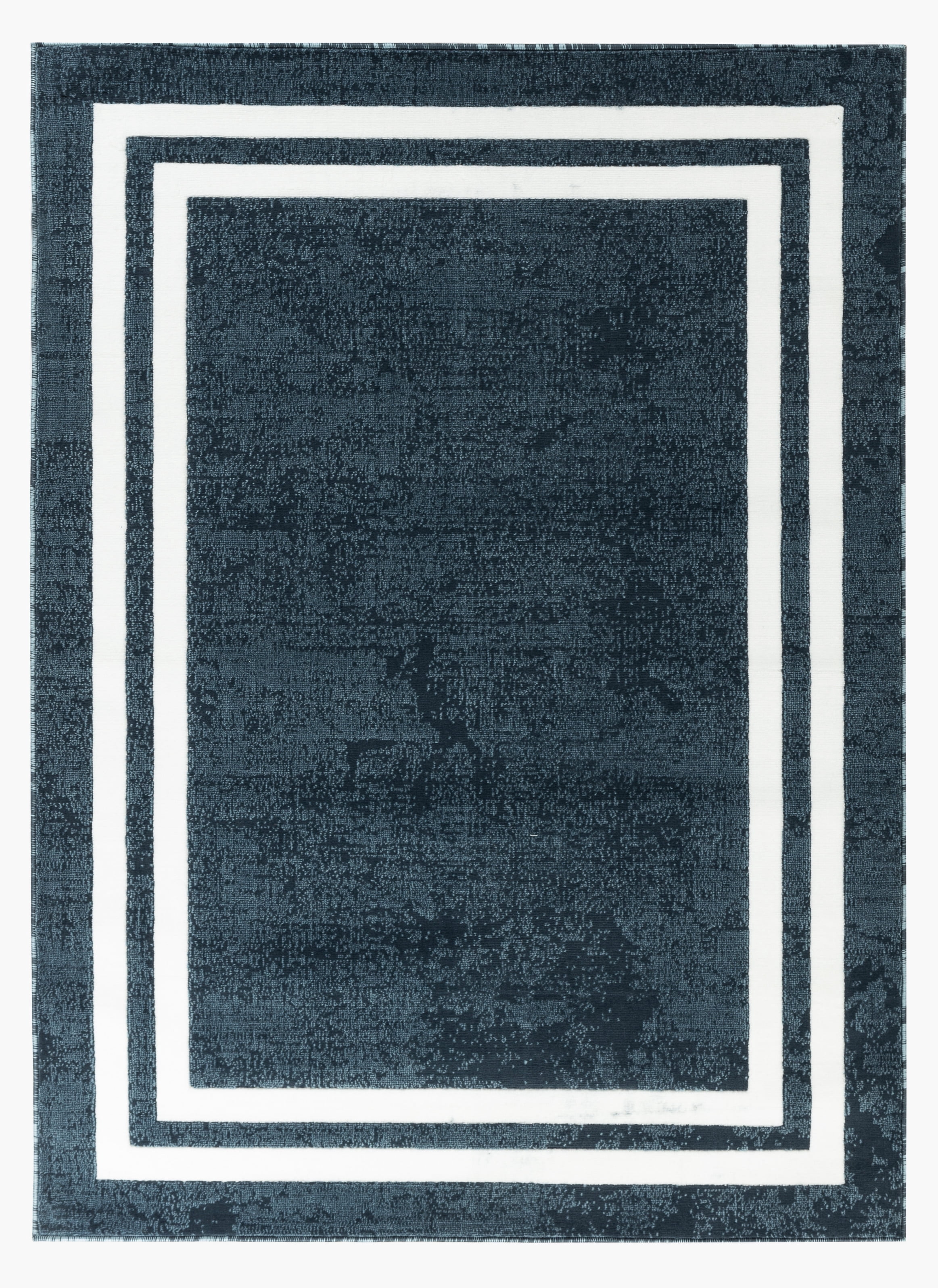 Newport Collection - Blue Classic Bordered / Border Area Rug - Walmart.com