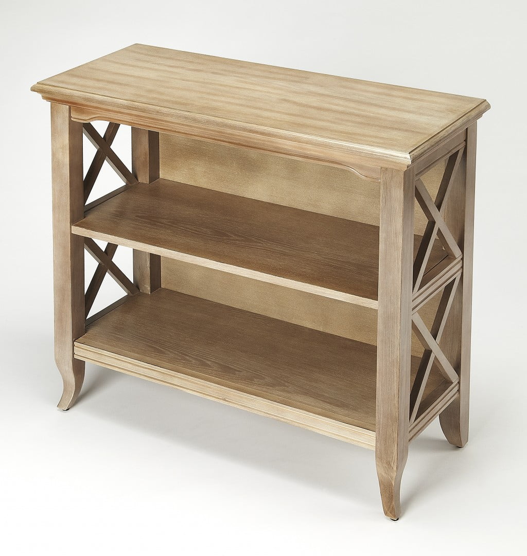Newport Driftwood Brown Two-Tier Low Bookcase