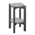 thumbnail image 1 of Newport Medium Plant Stand, Faux Cement & Weathered Gray, 1 of 1