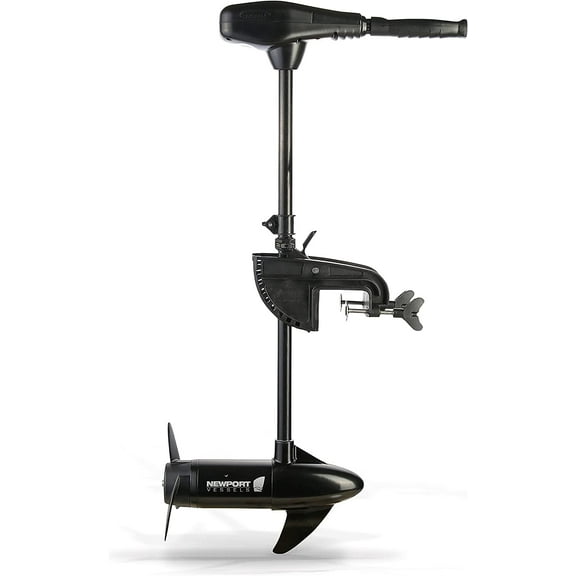 Newport NV Series 46lb Thrust Saltwater Transom Mounted Trolling Electric Trolling Motor with LED Battery Indicator & 30 In. Shaft