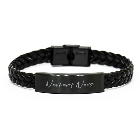 Newport News Bracelet Braided Leather