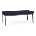 thumbnail image 1 of Newport Reception Waiting 18.5" 2-Seat Bench / Charcoal Steel / Navy Blue, 1 of 5