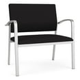 thumbnail image 1 of Newport Reception Waiting 18.5" Bariatric Chair / Silver Steel / Black, 1 of 5