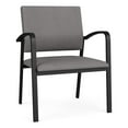thumbnail image 1 of Newport Reception Waiting 18.5" Steel Guest Chair / Black Steel / Light Gray, 1 of 5