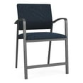 thumbnail image 1 of Newport Reception Waiting Room Oversize Hip Chair / Charcoal Steel / Blue, 1 of 5