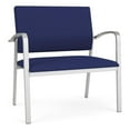 thumbnail image 1 of Newport Reception Waiting Room 18.5" Bariatric Chair / Silver Steel / Blue, 1 of 5