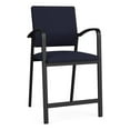 thumbnail image 1 of Newport Reception Waiting Room 24.5" Hip Chair / Black Steel / Navy Blue, 1 of 5
