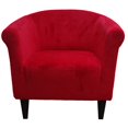 thumbnail image 1 of Newport Red Microfiber Club Chair, 1 of 2