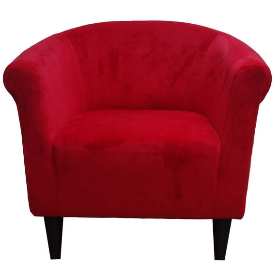 Newport Red Microfiber Club Chair