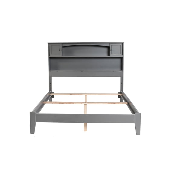 Newport Traditional Bed in Grey, Multiple Sizes