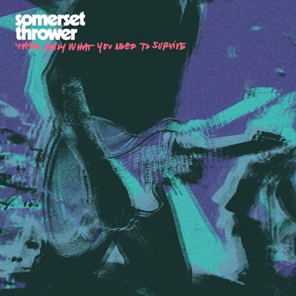 Somerset Thrower - Take Only What You Need to Survive - Half Clear/ Half Neon Pink w/ Neon Pink Splatter - Music & Performance - Vinyl