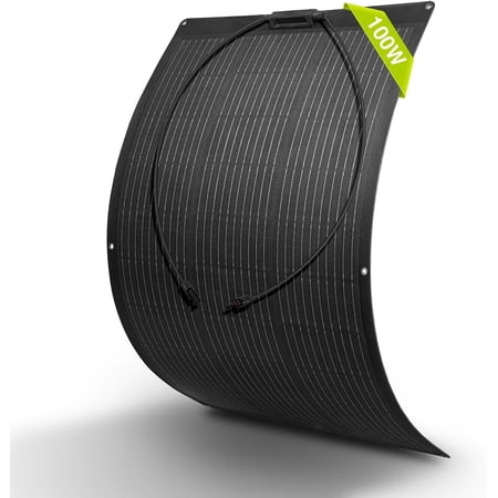 Newpowa 200 Watt 12 Volt Mono Solar Panel, 2 Pieces 9BB 100W 12V Solar Panels High Efficiency Monocrystalline PV Module RV Marine Boat Off Grid (2 * 100W New)