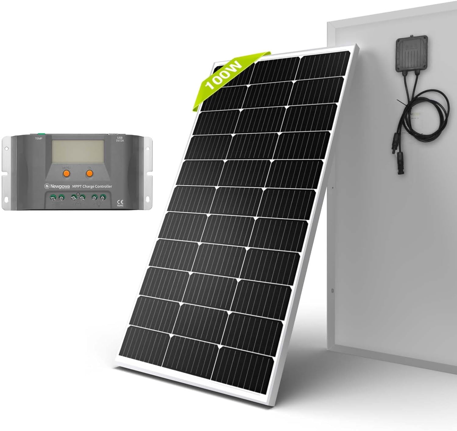 12v Solar Panel Module Newpowa 200 Watt 12 Volt Mono Solar Panel, 2 Pieces 9BB 100W 12V Solar ...