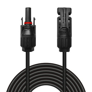 20 ft 12 AWG Universal Solar Extension Cable MC4 Connectors for Solar  Panels IP67 Weatherproof for PV Outdoor Use Compatible with Ecoflow/BLUETTI  Power Station Solar Panels-1 Pair-Black & Red 
