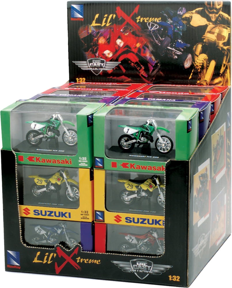 Newray Toys 06227C 1:32 Scale ATV & Dirtbike 24 Piece Assortment w/ Display Box