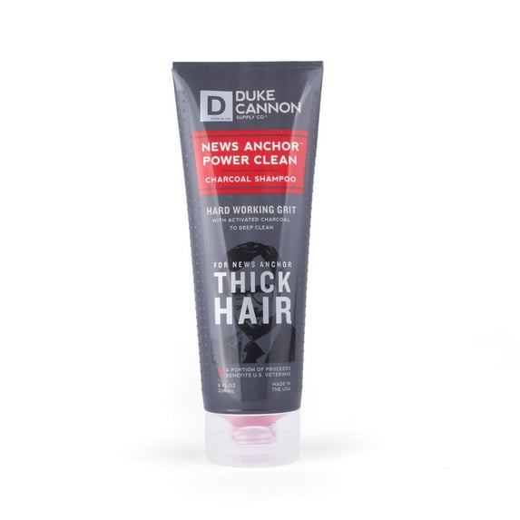 News Anchor Power Clean Charcoal Shampoo by Duke Cannon Supply Co.