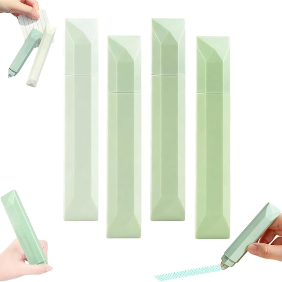 News - Scrapbooking Double-Sided Tape Roller, Double Sided Tape Pens, Multipurpose Double Sided Tape Roller, Multipurpose Journaling Supplies for Scrapbooking, Photo Mounting (C,4pcs)