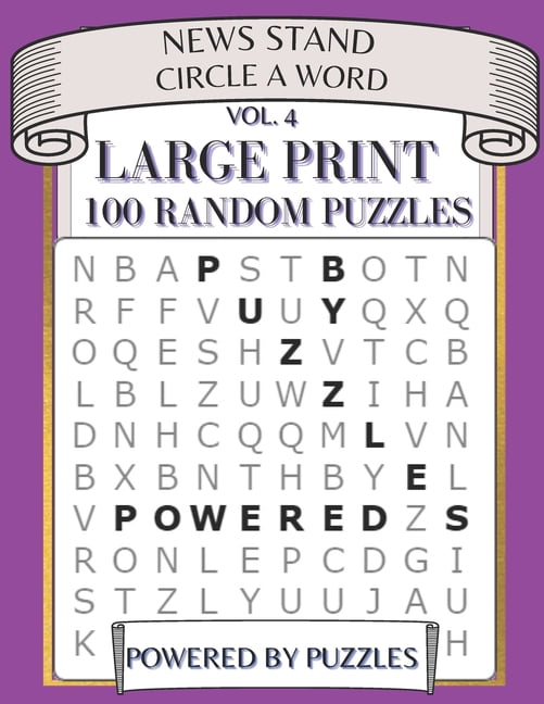 News Stand Circle a Word Vol.4: Large Print 100 Random Puzzles ...