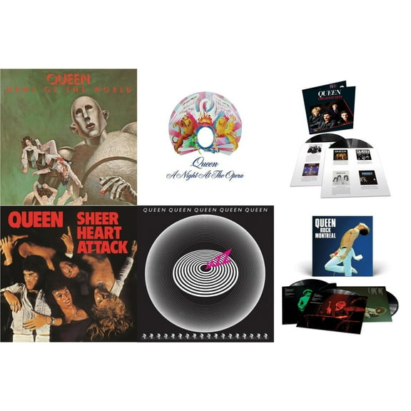 News Of The World & Night At The Opera & Greatest Hits 1 (180G/Dl Card/2LP) & Sheer Heart Attack (Half-Speed LP Vinyl) & Jazz & Queen Rock Montreal (3LP)