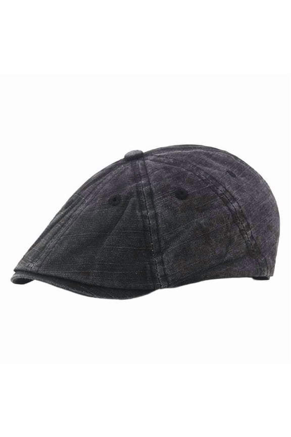 Newsboy Cap Spring and Autumn Middle-aged and Elderly Pure Cotton Washed Solid Color Octagonal Cap British Style Hot-selling Forward Cap European and American Fashion