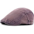 thumbnail image 1 of Newsboy Cap for Men Adjustable Flat Ivy Gatsby Cabbie Driving Hat Breathable Denim Cotton Golf Cap, 1 of 7