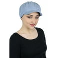 thumbnail image 1 of Newsboy Cap for Women Cabbie Gatsby Summer Hats Ladies Chemo Headwear Head Coverings Denim Chambray, 1 of 3