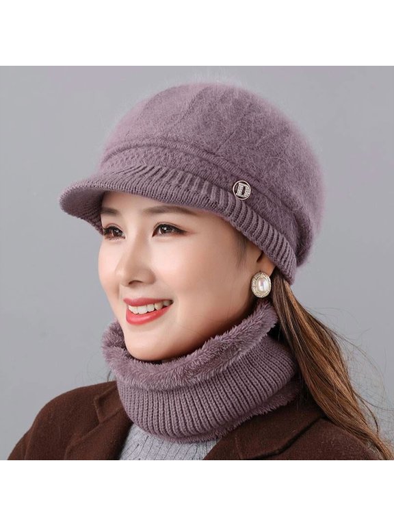 Newsboy Cap for Women Cancer Headwear Chemo Hat Ladies Head Coverings Scarf Set