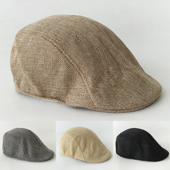 Newsboy Caps Advanced Flat British Western Style Good-looking Design Men Hat for Daily Wear