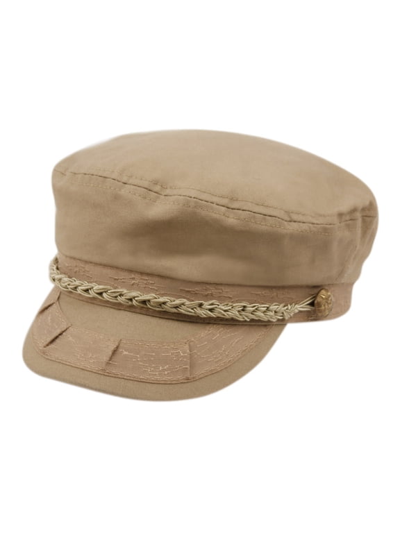 Newsboy Flat Cap Fiddle Sailor Cotton Greek Fisherman Hat