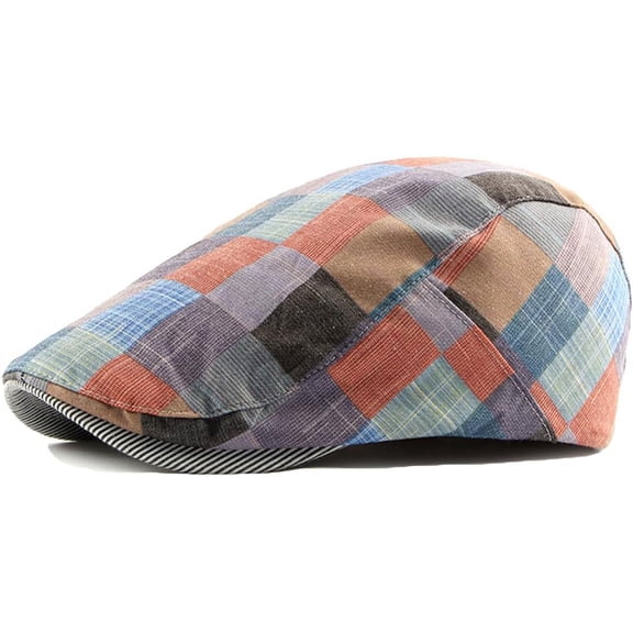 Newsboy Hats Adjustable Ivy Flat Cap Gatsby Cabbie Driving Beret for Men Women
