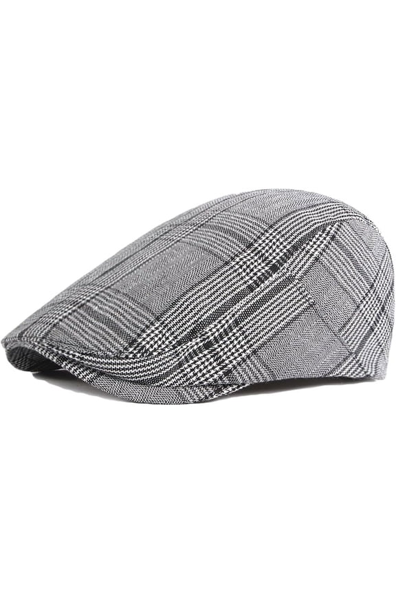 Newsboy Hats Adjustable Ivy Flat Cap Gatsby Cabbie Driving Beret for Men Women