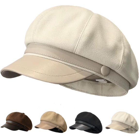 Newsboy Hats and Caps Women's Octagonal Hat Beret Women Trendy Cute Dress Hats Fall Ladies Coraline Hat Fashion 1Pcs
